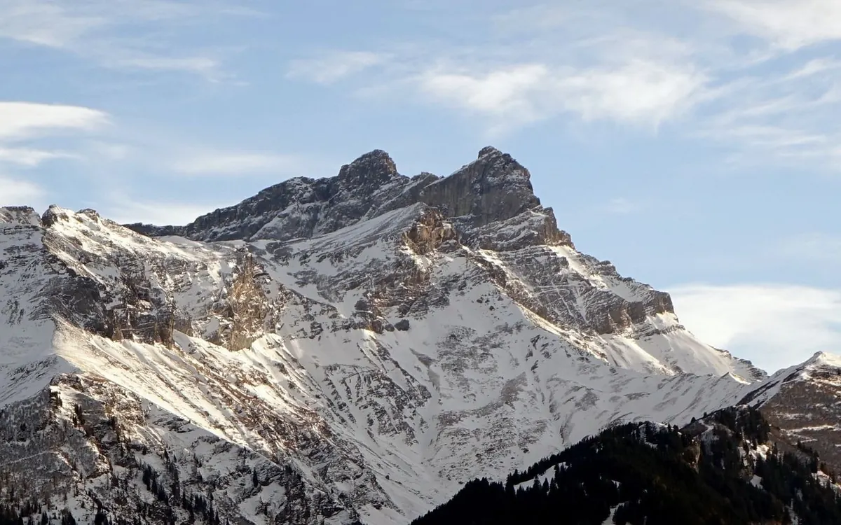 Les Dents de Morcles, dans le Chablais vaudois